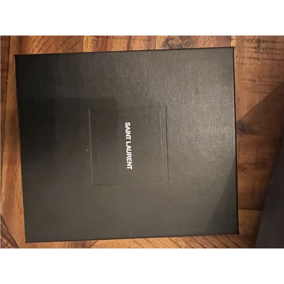 Authentic YSL Saint Laurent Black Leather Wallet great Gift Rare Money clip! - Picture 8 of 11